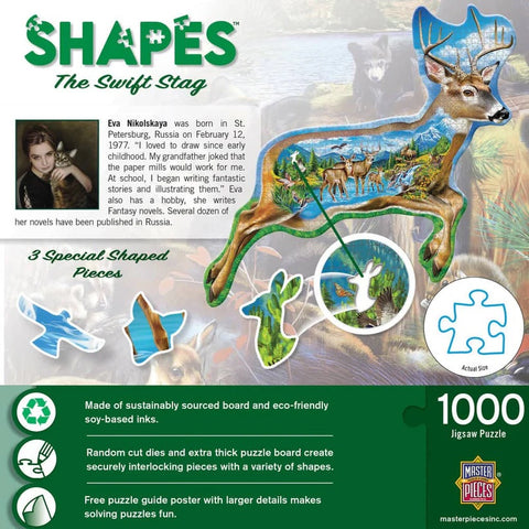 Shapes - The Swift Stag 1000 Piece Shaped Jigsaw Puzzle 72657
