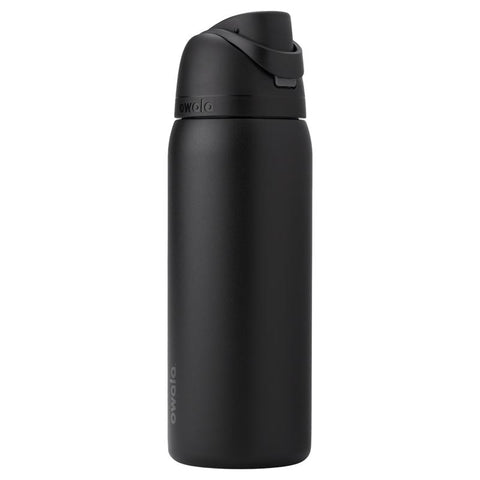 Owala FreeSip 32 oz water bottle in very very dark black