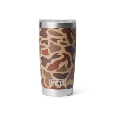 Wetlands Camo Yeti Rambler 20 oz Travel Tumbler