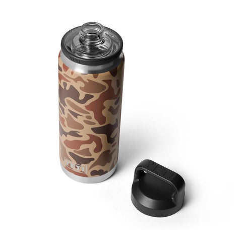 Wetlands Camo YETI Rambler 26 oz bottle with chug cap