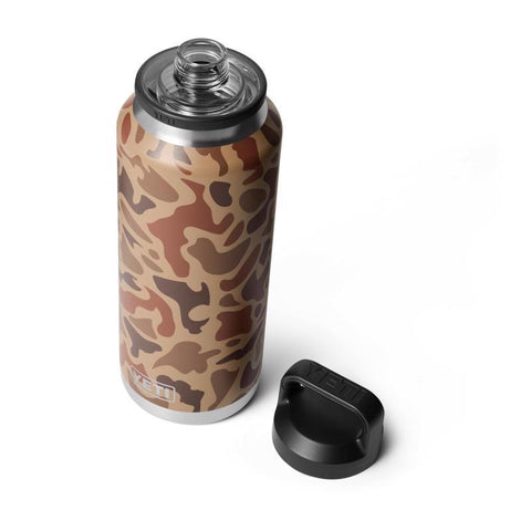 Yeti Rambler 36 oz. bottle with chug cap in wetlands camo
