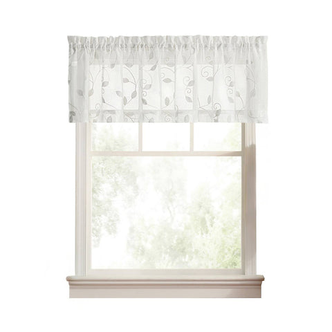 valance, Chatham Vine Embroidery Tailored Window Curtains 422