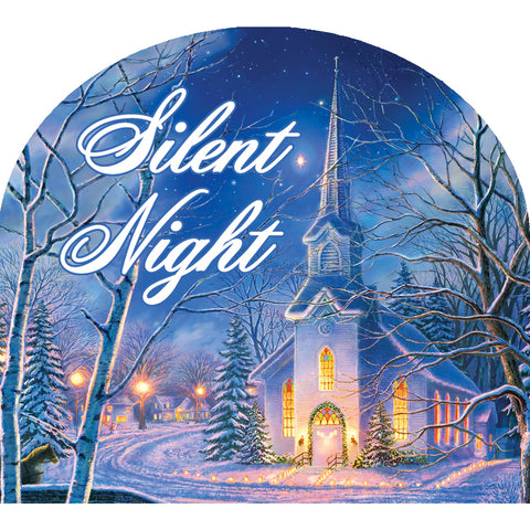 Custom Decor Arbor Mate garden sign showing winter church