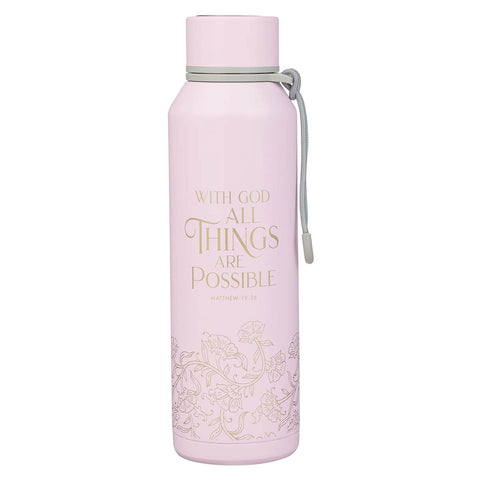 with god, Stainless Steel Water Bottle FLS