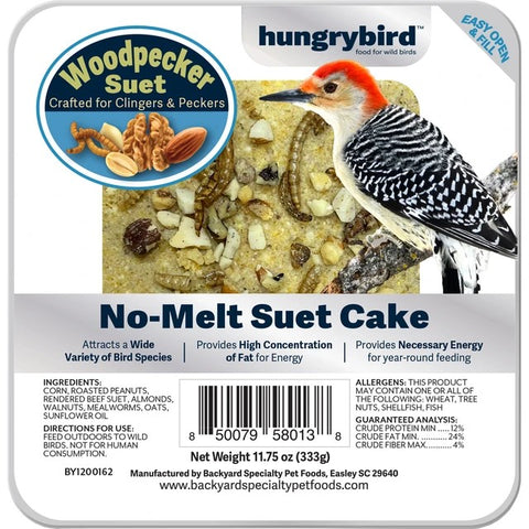 Hungrybird Woodpecker No-Melt Suet Cake