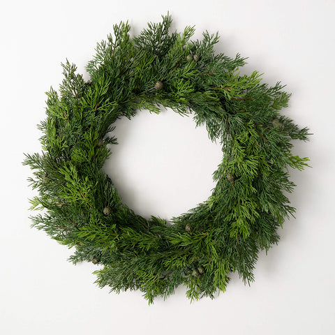 Lush Cypress & Berry Wreath WR962