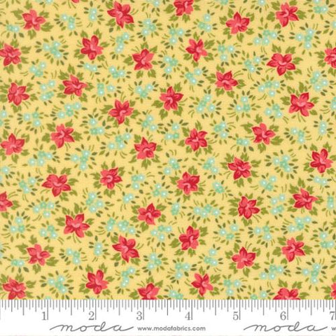 yellow, Bloomsberry Collection Small Floral Cotton Fabric 55353