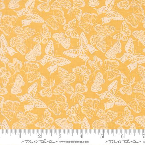 yellow, My Secret Garden Collection Butterflies Cotton Fabric 20984