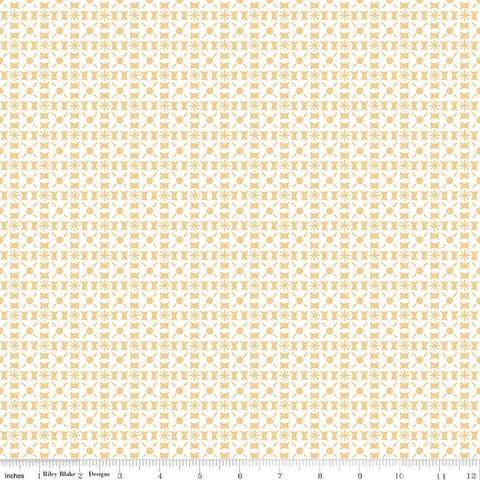 yellow, Sketchbook Collection Geometric Cotton Fabric CD17525