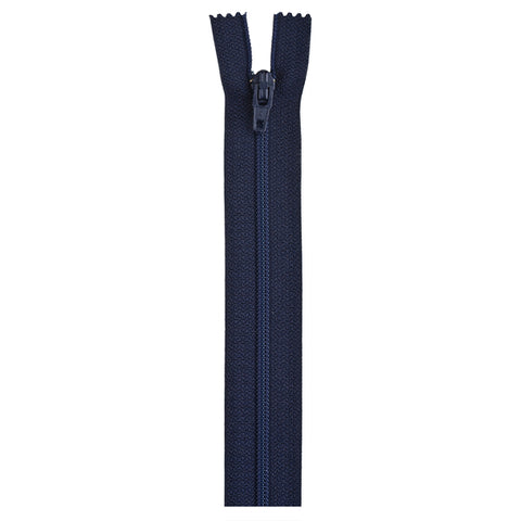 Navy zipper