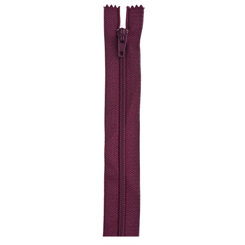 Maroon zipper