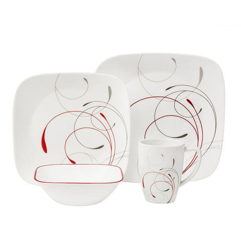 Splendor Square Dinnerware Set 16 pc 