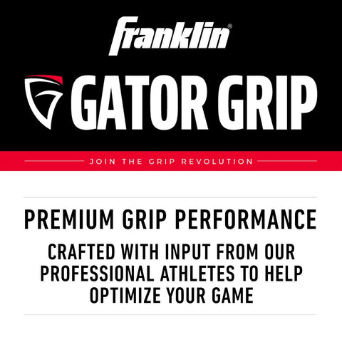 Franklin Gator Grip
Join The Grip Revolution
Premium Grip Performance
Crafted with Input From Our Professional Athletes to help you optimize your game.
