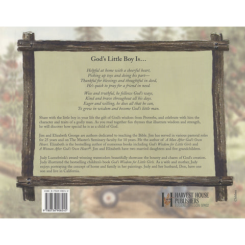 God�s Wisdom for Little Boys
Character-Building Fun from Proverbs Back Cover