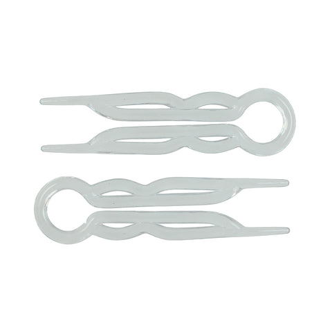 Clear Plastic Hair Pins