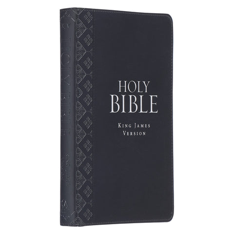 Bible on an angle showing spine