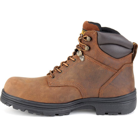 Steel Toe Carolina Work shoe, side view.