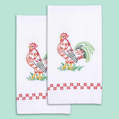 Rooster Decorative Hand Towels